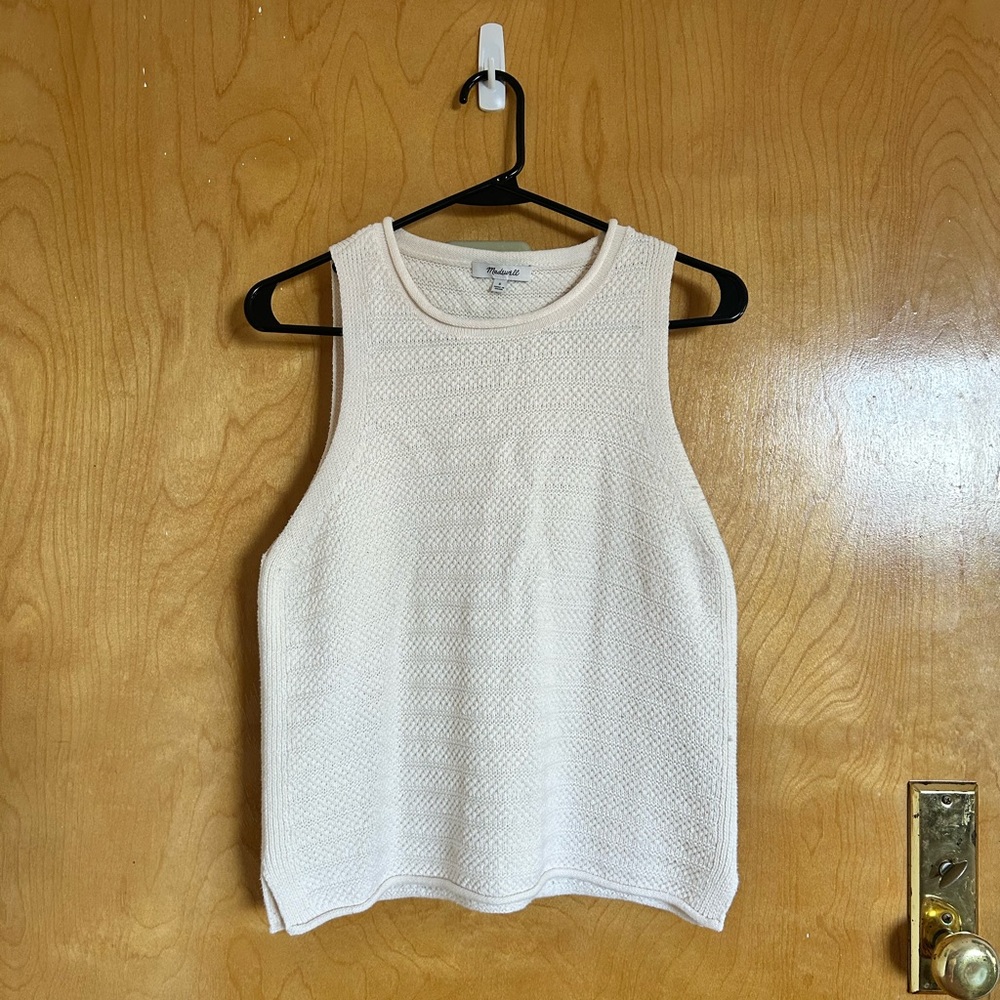 Madewell Cream Sweater Tank